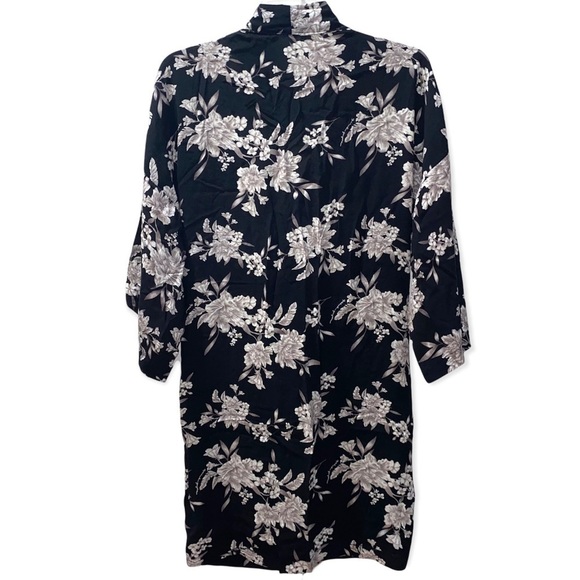 Spiritual Gangster Black and White Maya Floral Kimono OS NWOT - Picture 5 of 8